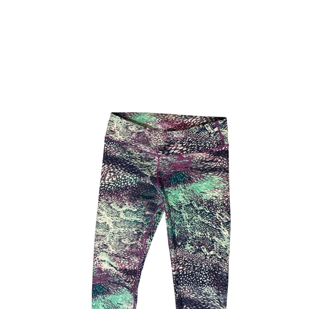 Fabletics Multicolor Abstract Cropped Leggings - … - image 2